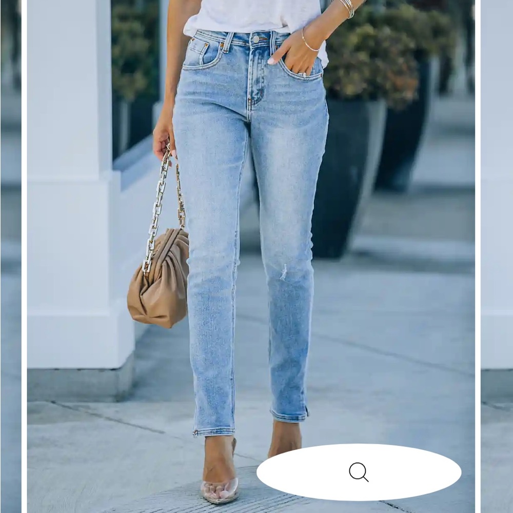 MERRICK HIGH RISE SLIM STRAIGHT DENIM